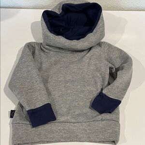 Cozy Gray and Black Hoodie